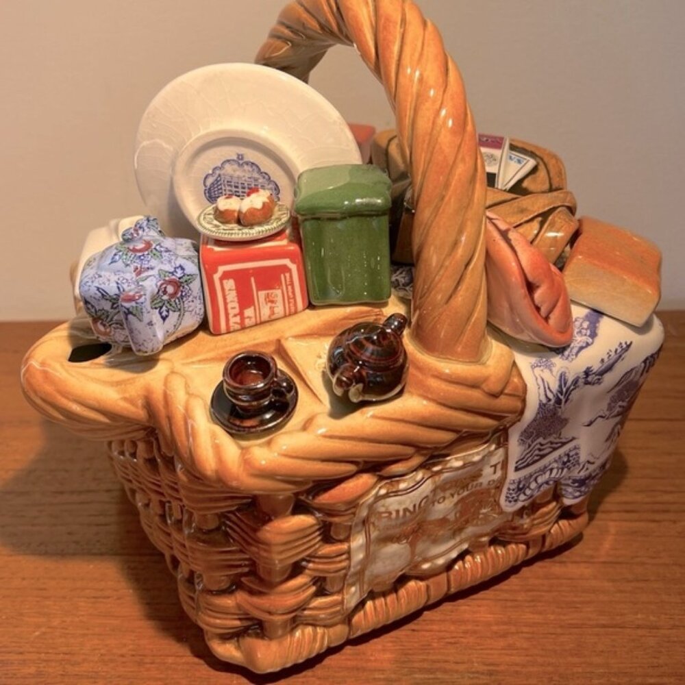 Ringtons Monty Basket Teapot Novelety Hamper Teapot By Paul Cardew Design